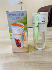 Usb Rechargeable Juicer Blender- 8 Blades- Mini Portable Personal Size Juicer 350 Ml