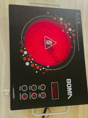 Boma Electric Stove /2500 W Model Bm-15 infrared Cooker Hot Plate Induction Cooker Touch panel Effective and constant temperature control Smart Cooking Safe and Energy Saving Easy to clean for small family , hostel and office use