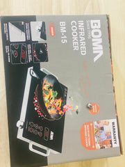 Boma Electric Stove /2500 W Model Bm-15 infrared Cooker Hot Plate Induction Cooker Touch panel Effective and constant temperature control Smart Cooking Safe and Energy Saving Easy to clean for small family , hostel and office use