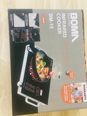 Boma Electric Stove /2500 W Model Bm-15 infrared Cooker Hot Plate Induction Cooker Touch panel Effective and constant temperature control Smart Cooking Safe and Energy Saving Easy to clean for small family , hostel and office use