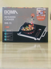Boma Electric Stove /2500 W Model Bm-15 infrared Cooker Hot Plate Induction Cooker Touch panel Effective and constant temperature control Smart Cooking Safe and Energy Saving Easy to clean for small family , hostel and office use