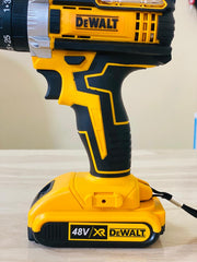 Dewalt 48V Cordless Drill with Hammer 3 function Drill with double lithium battries