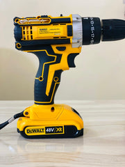 Dewalt 48V Cordless Drill with Hammer 3 function Drill with double lithium battries