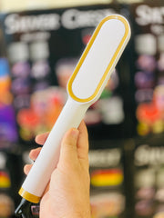 Professional Hair Straightener Brush Comb Fast Heating Anti-Scald Dual Voltage Straight Hair Brush Hot Comb Straight Curly Hair