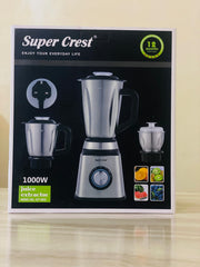 Super Crest Germany Full Steel Body 3-in-1 Electric Juicer, Chopper and Grinder Machine Heavy Duty SCT-8031