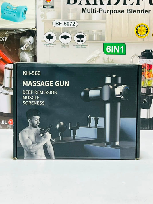 KH-560 Massage Gun for Men & Women – Deep Tissue Massager with Multiple Heads & Adjustable Speed