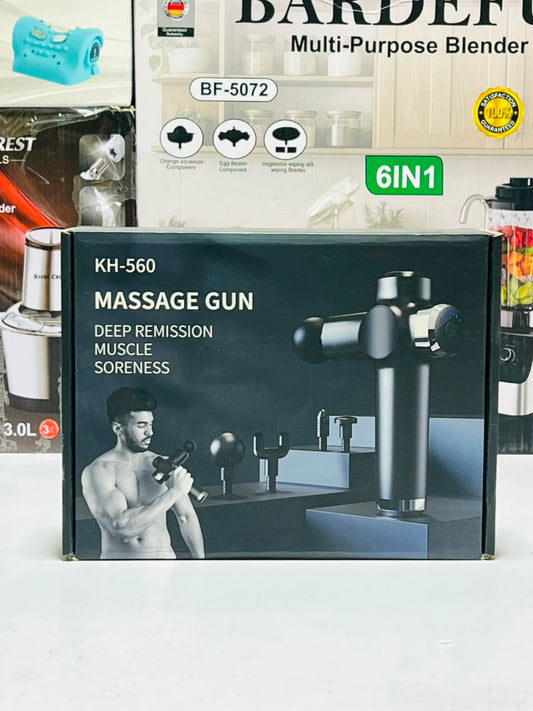 KH-560 Massage Gun for Men & Women – Deep Tissue Massager with Multiple Heads & Adjustable Speed