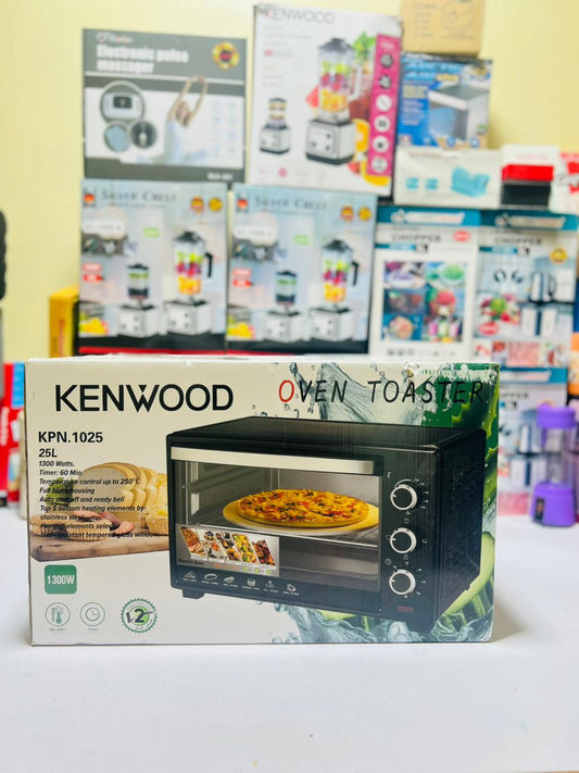 KPN-1025 Kenwood 25L Electric Baking Oven toaster With Double Tray & Rotisserie Grill , 1300 Watt