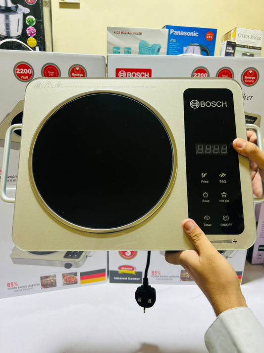 Bosch Infrared Hotplate | 2200 Watts | Multifunction With 3 plug Switch | 85% Energy Saving