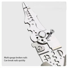 16 in 1 Electrician Pliers Multifunctional Needle Nose Pliers for Wire Stripping Cable Cutters Terminal Crimping Hand Tools