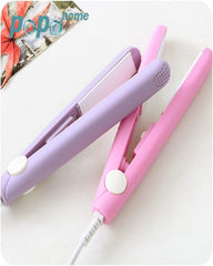 Mini Small Hair Straightener Student Mini Crystal Flat Iron Bangs Straight Hair Curler Fashion Portable Hair Styling Tools