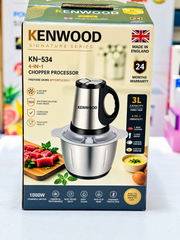 Kenwood 3 Litre 4 in 1 Chopper | 3 plug | 6 Golden Blade | Food Safe | Corrosion Resistant