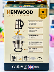 Kenwood 3 Litre 4 in 1 Chopper | 3 plug | 6 Golden Blade | Food Safe | Corrosion Resistant