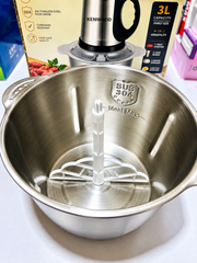 Kenwood 3 Litre 4 in 1 Chopper | 3 plug | 6 Golden Blade | Food Safe | Corrosion Resistant