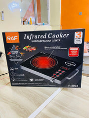 RAF Infrared Cooker black & Hot Plate & Electric Stove with Large Fire Power – 3500w