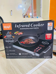 RAF Infrared Cooker black & Hot Plate & Electric Stove with Large Fire Power – 3500w