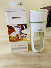 Usb Rechargeable Juicer Blender- 8 Blades- Mini Portable Personal Size Juicer 350 Ml