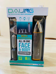 Daling 9-in-1 Rechargeable Men's Grooming Set – Shaver, Electric