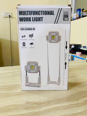LED Work Light Rechargeable Flashlight, Tool Gifts for Men Him Husband, Mechanic Torch Grill Light Foldable Inspection Lamp with Magnetic Base 5 Modes 360° Rotate for Car Emergency