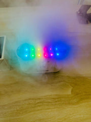 Mist Humidifier Low Noise Air Humidifier 6 Nozzle Cool Mist Maker Multicolor RGB Light Effect for Home, Bedroom & Office