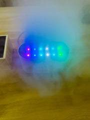 Mist Humidifier Low Noise Air Humidifier 6 Nozzle Cool Mist Maker Multicolor RGB Light Effect for Home, Bedroom & Office