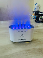 Mist Humidifier Low Noise Air Humidifier 6 Nozzle Cool Mist Maker Multicolor RGB Light Effect for Home, Bedroom & Office