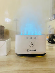 Mist Humidifier Low Noise Air Humidifier 6 Nozzle Cool Mist Maker Multicolor RGB Light Effect for Home, Bedroom & Office