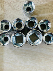 10Pcs L Shaped Handle Chrome Vanadium Socket Wrench Spanner Set With Box Spanner