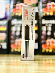 Professional Hair Straightener Brush Comb Fast Heating Anti-Scald Dual Voltage Straight Hair Brush Hot Comb Straight Curly Hair