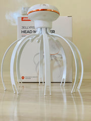 Electric Head Massager Rechargeable Jelly Fish Design 8 Nodes Scalp Massager