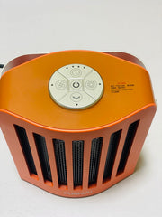 Durable heater 950W/600W Electric Heater, 3s Portable Fan Heater Fast Heating with Timer Adjustable Thermostat Personal Fan heater (Color : Orange) WooJenn