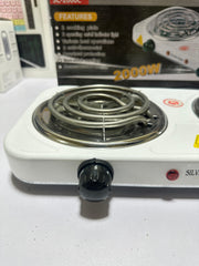Electric Stove ( double ) & Hot Plate Cooker – Uniform Heating 2000W