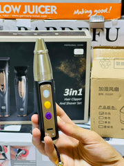 Gem Torch 3 Colours Rechargeable With Ultra Violet Free Pointer