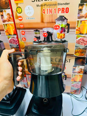 Silver Crest 3-in-1 Kitchen Blender & Food Processor 800W - Juicer, Grinder & Chopper Multi-Function Mixer