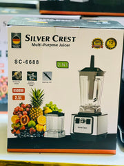 Silver Crest 2 in 1 Juicer | Juicer Blender | Grinder Jar | 1 Years Warranty