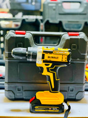 Dewalt 64V Big Batteries Drill Kit Machine | with Drill bits | Screwdriver Heads and Guttis | Dual Battery