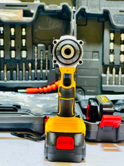 Dewalt 64V Big Batteries Drill Kit Machine | with Drill bits | Screwdriver Heads and Guttis | Dual Battery