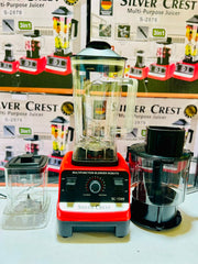 Silver Crest 3 in 1 Juicer Blender | Juicer | Grinder | Chopper | 3 plug + 1 year Warranty