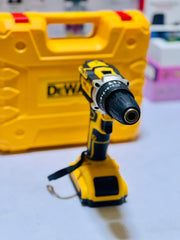 Dewalt 48V Drill Machine | with 20 pcs Drill bits and Screwdriver Heads | 2 Batteries and Charger