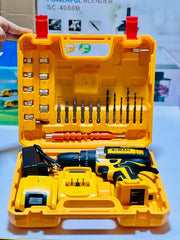 Dewalt 48V Drill Machine | with 20 pcs Drill bits and Screwdriver Heads | 2 Batteries and Charger