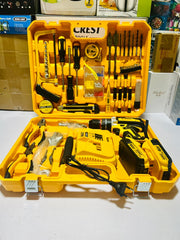 Dewalt 117 pcs Drill Machine Kit | 2 Batteries | Original Charger | Drill-Hilti-Hammer | Brushless Motor