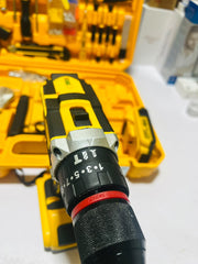 Dewalt 117 pcs Drill Machine Kit | 2 Batteries | Original Charger | Drill-Hilti-Hammer | Brushless Motor