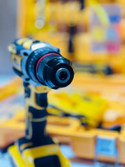 Dewalt 117 pcs Drill Machine Kit | 2 Batteries | Original Charger | Drill-Hilti-Hammer | Brushless Motor