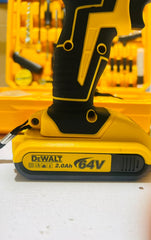 Dewalt 117 pcs Drill Machine Kit | 2 Batteries | Original Charger | Drill-Hilti-Hammer | Brushless Motor