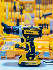 Dewalt 117 pcs Drill Machine Kit | 2 Batteries | Original Charger | Drill-Hilti-Hammer | Brushless Motor