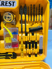 Dewalt 117 pcs Drill Machine Kit | 2 Batteries | Original Charger | Drill-Hilti-Hammer | Brushless Motor