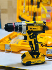 Dewalt 117 pcs Drill Machine Kit | 2 Batteries | Original Charger | Drill-Hilti-Hammer | Brushless Motor