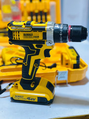 Dewalt 117 pcs Drill Machine Kit | 2 Batteries | Original Charger | Drill-Hilti-Hammer | Brushless Motor