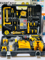 Dewalt 117 pcs Drill kit | Drill Machine | Dual Batteries | 117 pcs Accessories | Original Dewalt Charger |