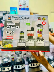 Silver Crest 8 in 1 Juicer Blender | Chopper | Juicer | Grinder | Citrus Juicer | Garlic Peeler | Dough kneader | Salad Cutter and Much More